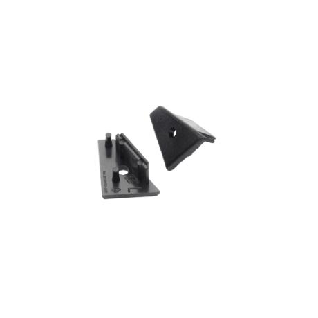 DIOFLEX endestykke CORNER14 G2 med hul sort 2 stk