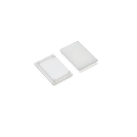 DIOFLEX endestykke for afdækning E9 opal 2 stk