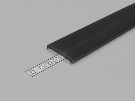 DIOFLEX afdækning C9 sort f/alu profil 1m