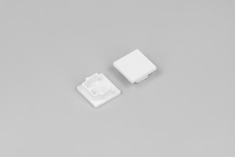 DIOFLEX endestykke HOOD14 hvid 2 stk.