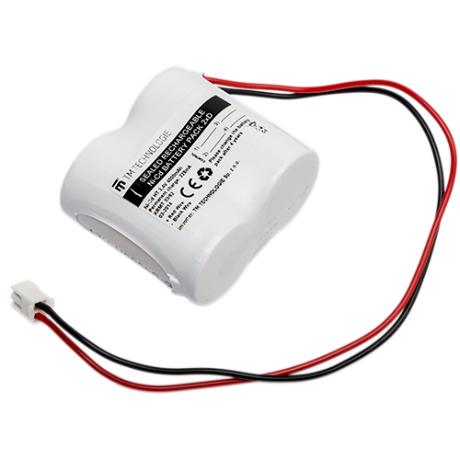 Nødbelysning reservebatteri f/Mars+Venus 2,4V 4Ah