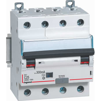 DX3 RCBO kombiafbryder C10 4pol 30mA type-A 4M 6000/10KA
