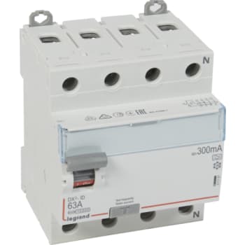 DX3 RCCB fejlstrømsafbryder 63A 4pol 300mA type-A-S 4M 10KA