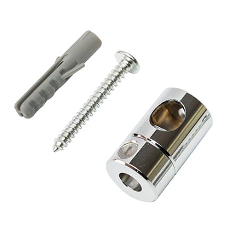 Ledningsophæng m/aflastn. krom