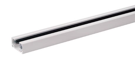 DIOTRACK-1F skinne 230V 2m hvid, inkl. endestykke