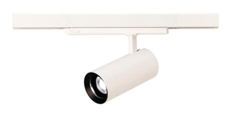 Skinnespot 3F 25W 3-6000K Ra90 1500Lm 15-50gr hvid