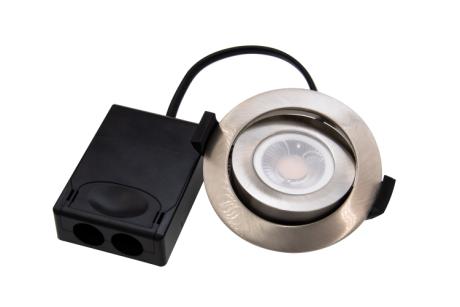 DIOSPOT 25 DOB stål 6W 930/940 350lm 55°
