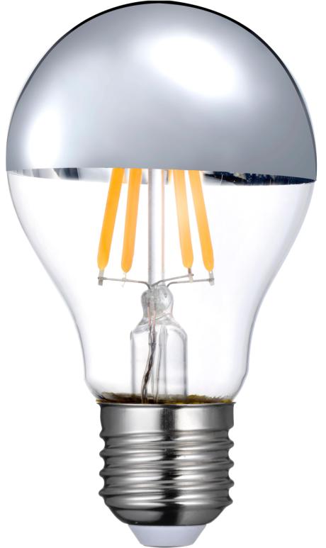 DIOLUX 6W 927 540lm E27 topforspejlet sølv