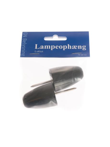 Lampeophæng lukket sort 2 stk. GN-pak