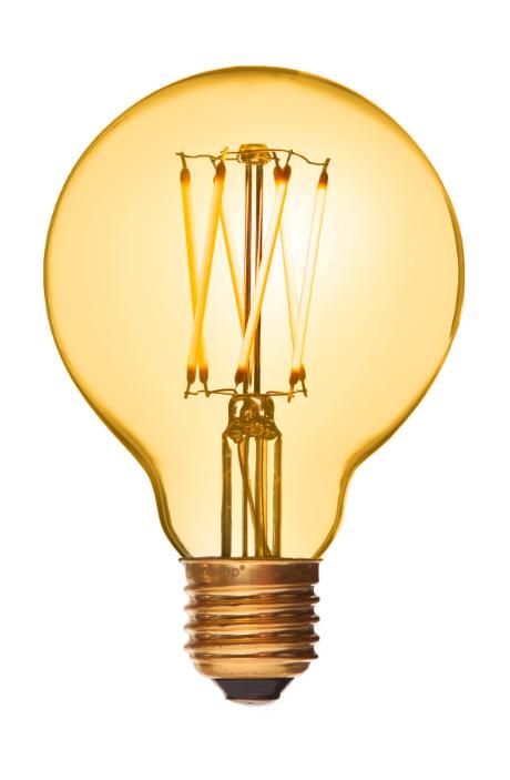 DANLAMP LED Globe de luxe gold 2W 920 100lm E27