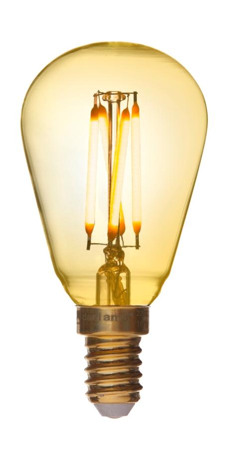 DANLAMP LED Mini Edison Gold 1,5W 920 90lm E14 dim