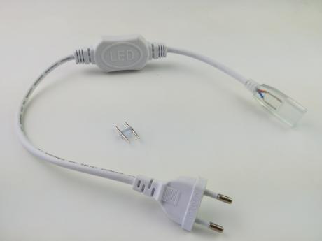 DIOFLEX 230V tilslutningssæt hvid 1m 2x1mm2