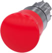Nødstop paddehatte trykknap 22 mm rund metal skinnende rød 40 mm 3SU1050-1HB20-0AA0