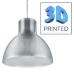 Pendel PT-serie PT520C 3900lm/930 Premium White DALI Bredstrålende Bell Klar 3D-printet 3M kabel