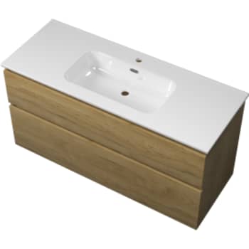 Sanibell Proline møbelsæt 121x46,8cm ideal eg 2 softclose skuffer