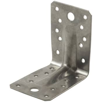 Vinkelbeslag V2 m/rib, 90 x 90 x 65 x 2,0 mm, A2, 25 stk.