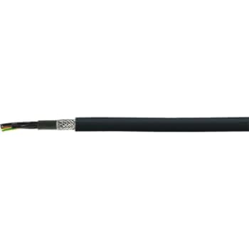 Styrekabel YCY UV 2x1 mm² med kobberfletskærm, sort
