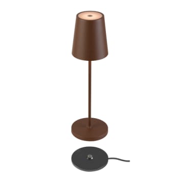 VINOLINA TWO, bordlampe, IP65, 2200/2700/3000K, TOUCH, rust
