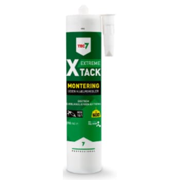 Tec7 monteringslim X-tack, foliepose 400 ml, hvid 