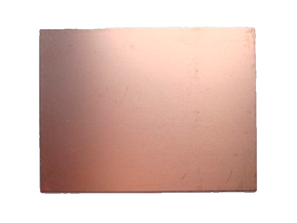 Glasfiber printplade - FR4, Enkeltsidet kobber (10x15cm)