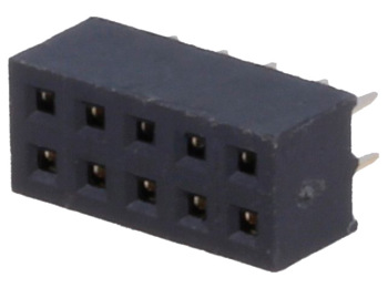 Dobbelt-række Pin header - Han/hun, 2mm, 2x3 pin