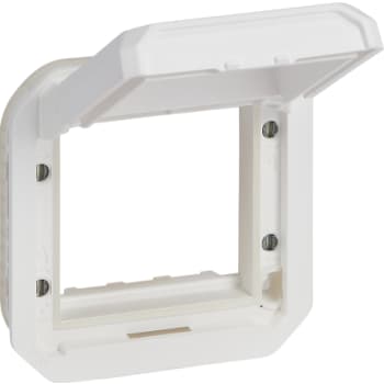 PLEXO 55 IP55 Mosaic adaptor 2 modul hvid, Hvidt klaplåg
