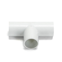 PVC Elektrisk Rør T-Stik - 16mm - 4 Stk - Hvid - 3 års producentgaranti