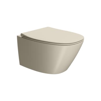 GSI Modo+ mat creta vægtoilet 54x37cm uden skyllekant