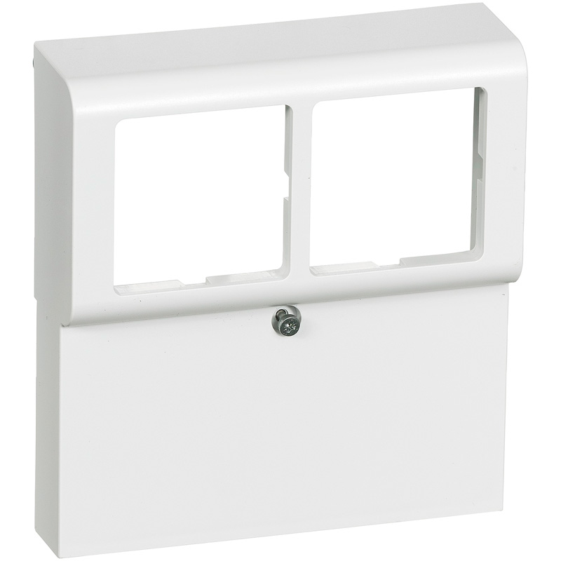 Dæksel for panelunderlag softline 2 modul hvid