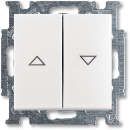 B55 Jalousitryk med interlock mat hvid
