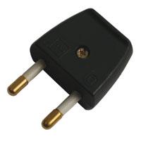 Stikprop S1 flad uden jord sort