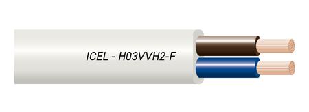 LEDNING 2X0,75 H03VVH2-F SORT RG100