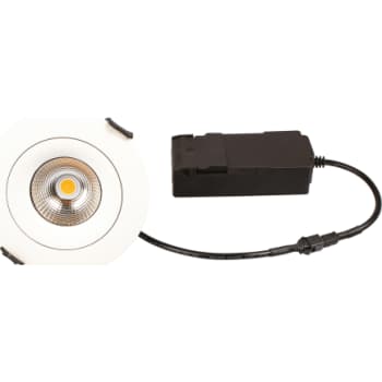 Sabina Low profile Downlight ISO Mat Hvid 3000K 440lm 5,4W Dæmpbar IP44