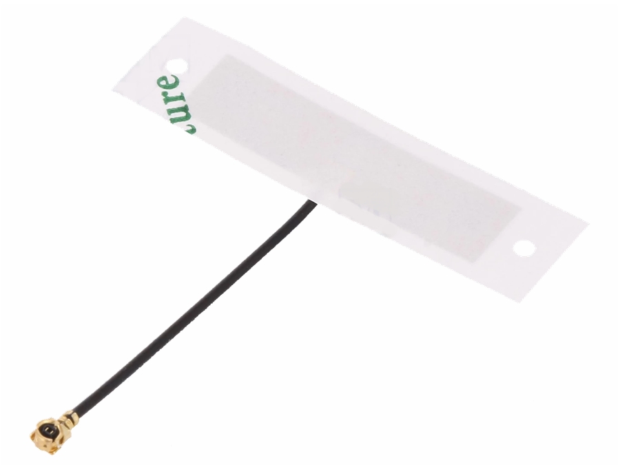 Flexantenne til Bluetooth/Wi-Fi/ZigBee - U.FL stik (4dBi)