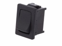 Vippekontakt - 1P OFF-ON, loddeben, 12A/250V, SORT (19x13mm)