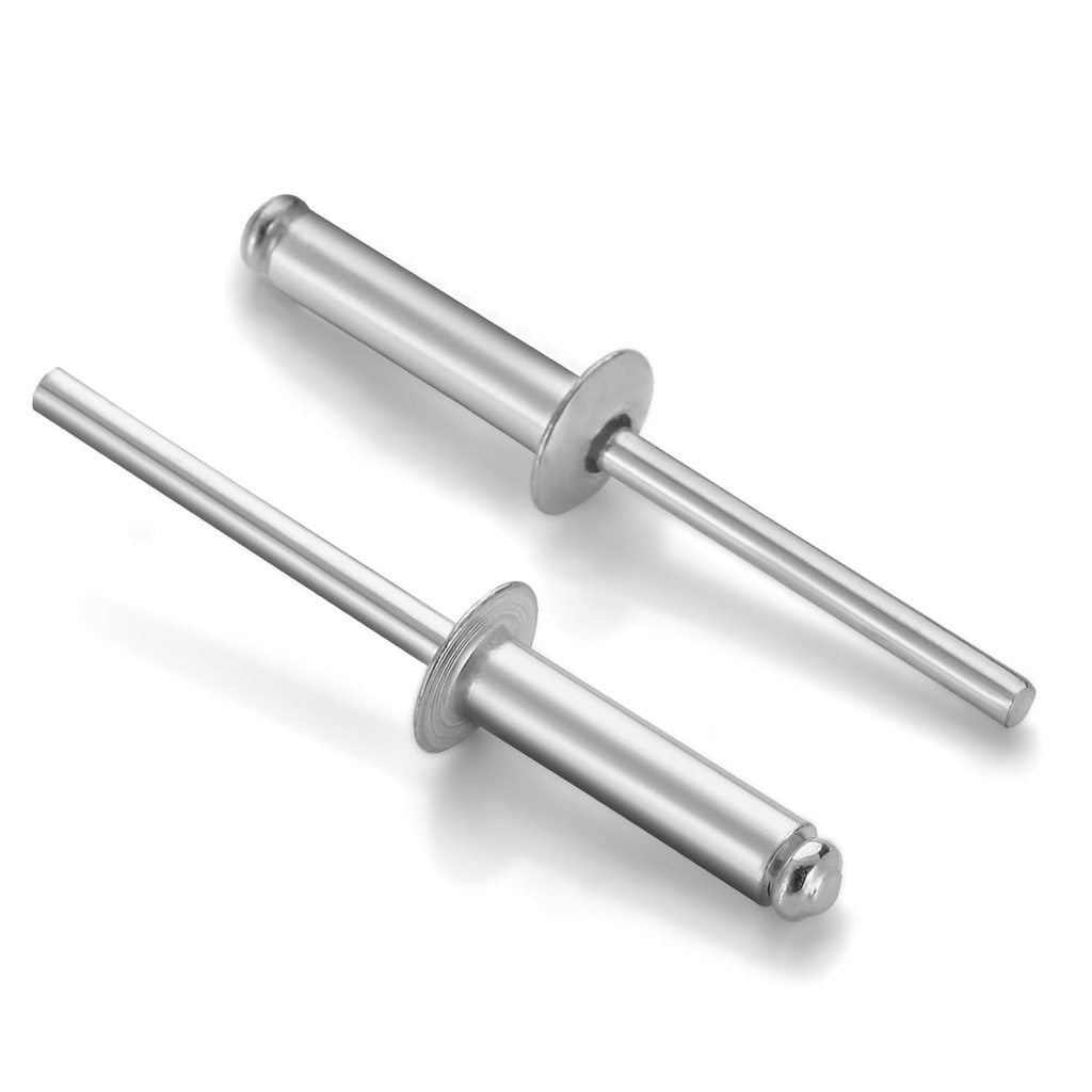 Popnitter, aluminium - Ø6 x 12mm (10 stk.)