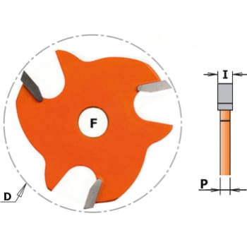 Slidsfræser  HM 5,0mm Ø 47,6/8