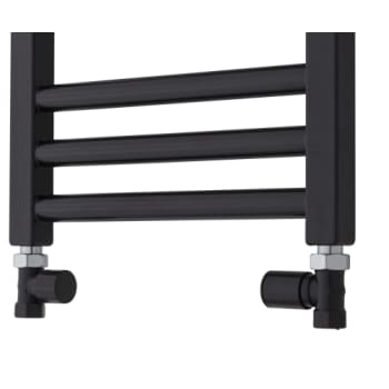 TVS LIGE VENTILSÆT SORT RAL 9005