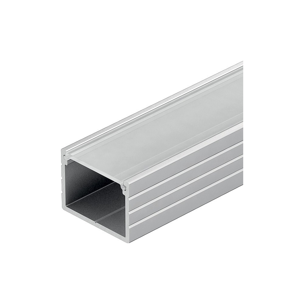 Aluprofil 18x13 LED strip - Bred, 1 meter, inkl. matteret cover og klips, IP65 og IP68