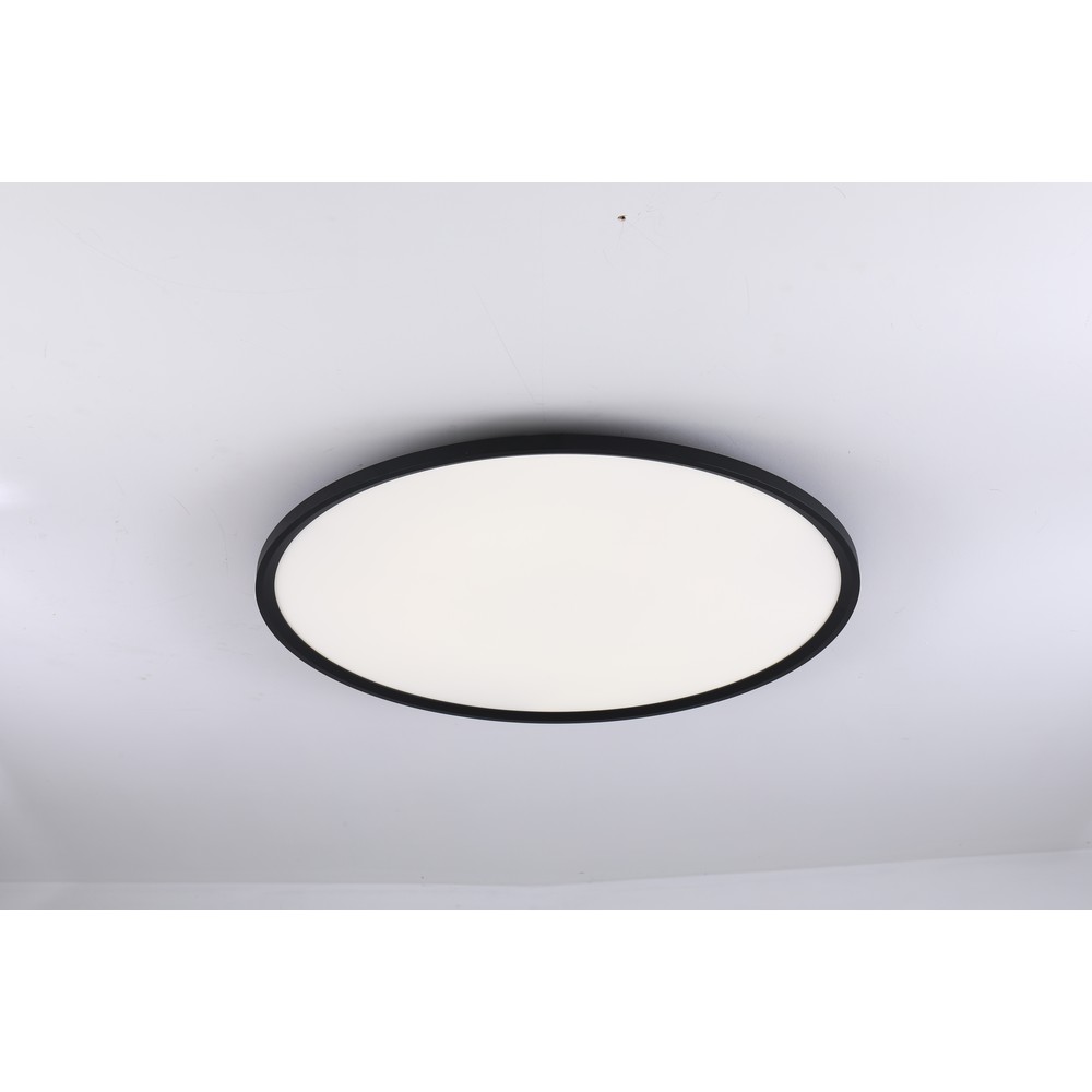 LEDlife 40W LED rundt panel - Sort, Ø60, inkl. beslag