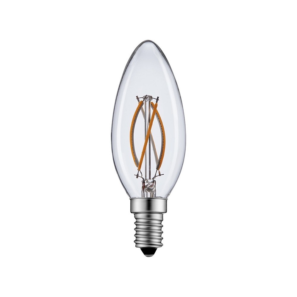 2W LED Kertepære - Varm hvid belysning, E14 fatning - Erstatning for 17W - Input: 230V - 260lm - RA80