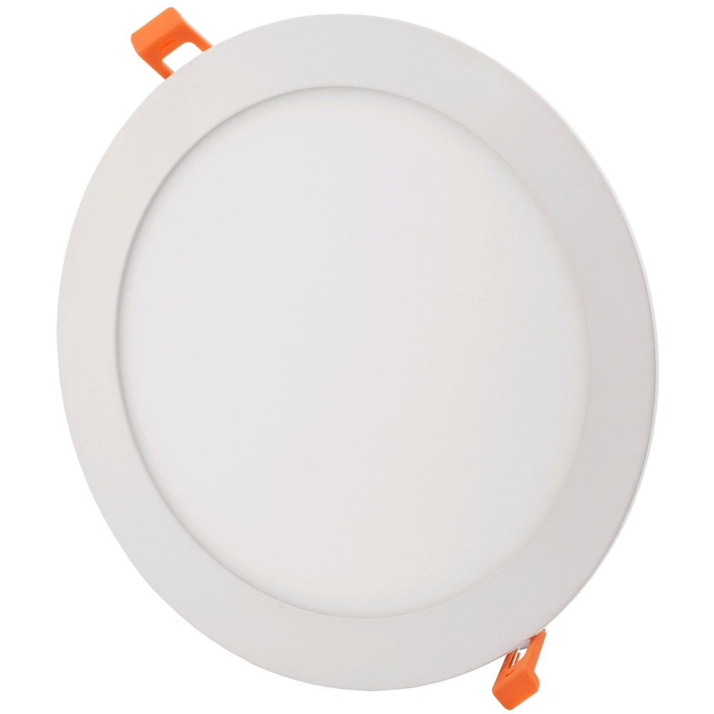 6W LED indbygningspanel - Ø11 cm hul, Ø12 cm mål, 230V - Erstattes 35W, 410lm, RA80