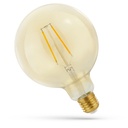 5,5W Smart Home LED globepære - Tuya/Smart Life, Kompatibel med Google Home, Alexa og smartphones, Kultråd, 12,5 cm, E27