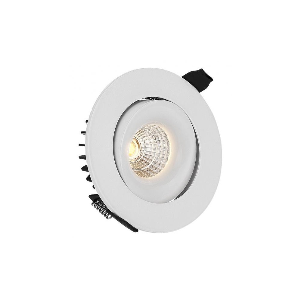 LEDlife 9W Indbygningsspot - Hul: Ø9,5 cm, Mål: Ø11,5 cm, RA90, Hvid Kant, 12V-24V