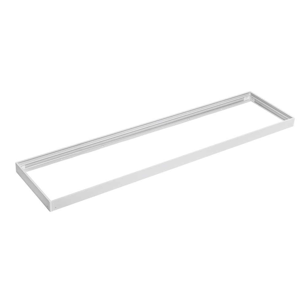 120x30 LED panelramme - Let montering, plasthjørner, skrufri design, hvid kant