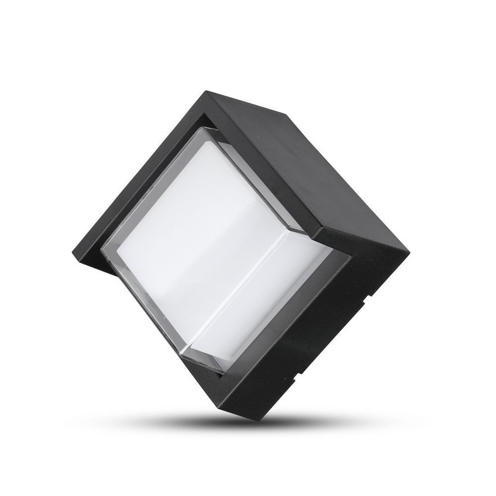 V-Tac 7W LED Firkantet Udendørs Væglampe inkl. Lyskilde - IP65, 230V, 400lm, RA80