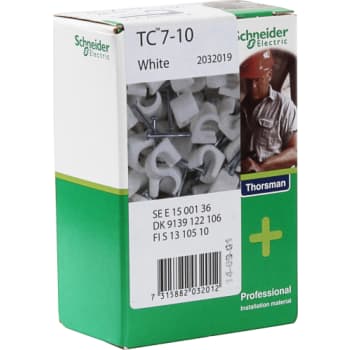 Clips rund TC 7-10/25 mm hvid