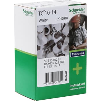 Clips rund TC 10-14/30 mm hvid