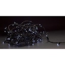 Kold hvid LED julelyskæde - 240 LED, IP44 udendørs, 230V