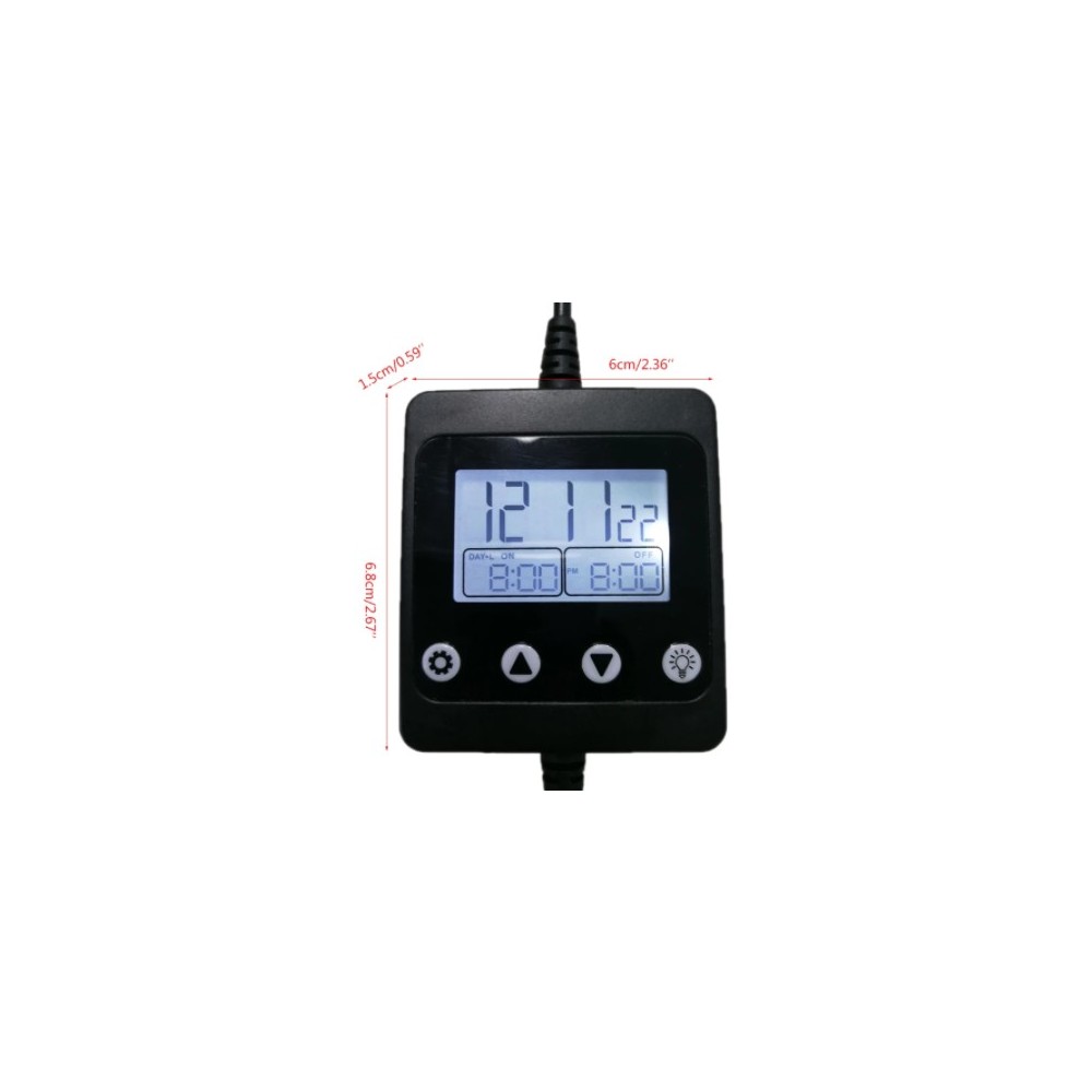 LED Timer med DC-stik - Til enkeltfarvet LED, 12/24V, maks. 150W